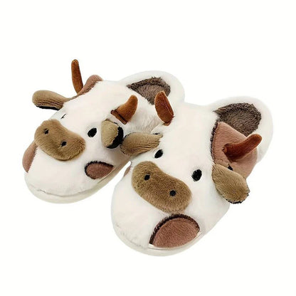 Comfortabele Dames Pantoffels met Speelse Koeienprint
