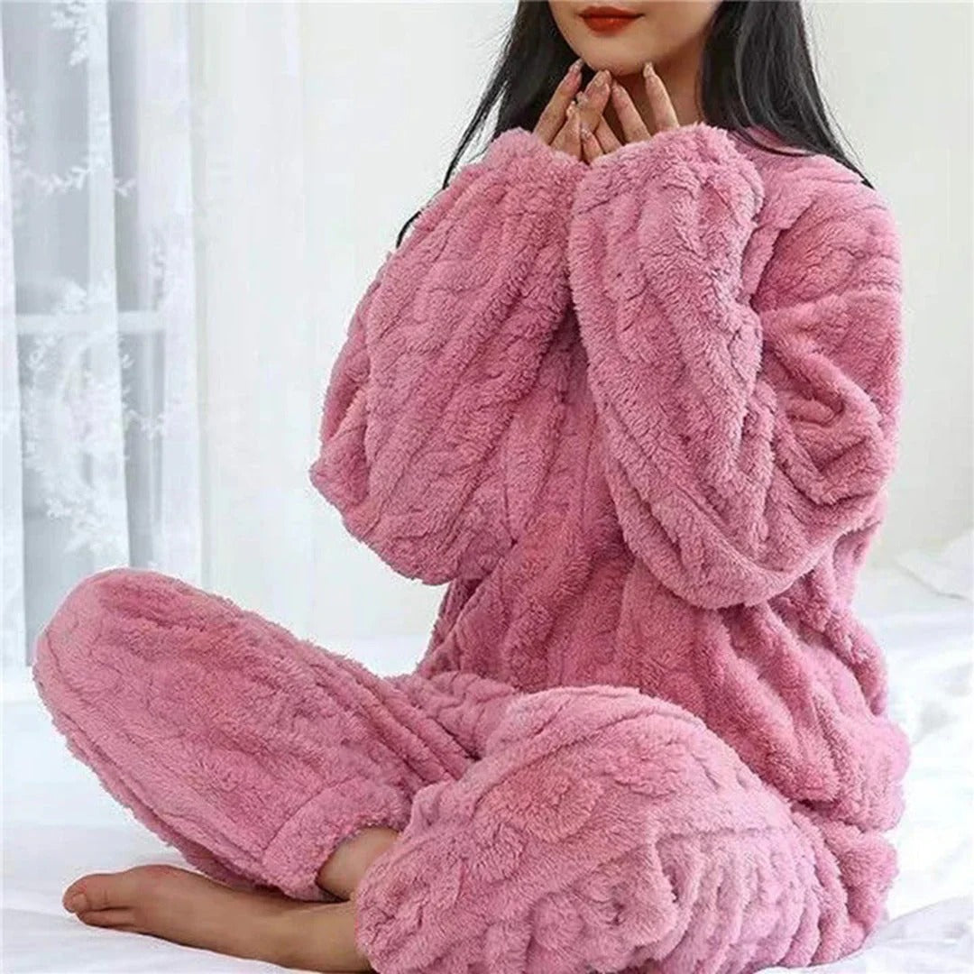 Zachte Teddy Loungewear Set van Fleece voor Dames