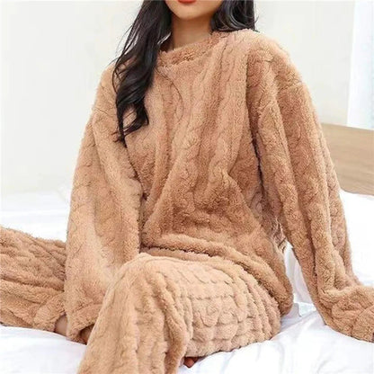Zachte Teddy Loungewear Set van Fleece voor Dames