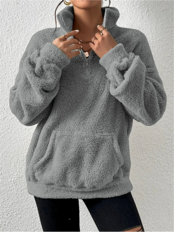 Zachte Oversized Dames Fleece Hoodie met Capuchon