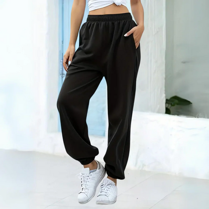 Comfortabele Losse Dames Jogger Met Elastische Tailleband