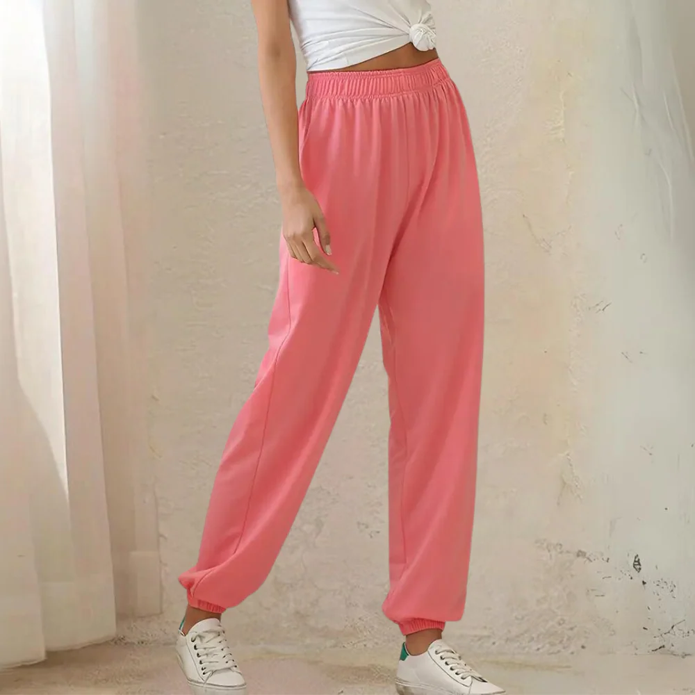 Comfortabele Losse Dames Jogger Met Elastische Tailleband