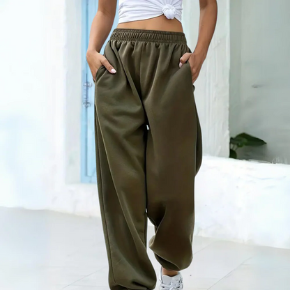 Comfortabele Losse Dames Jogger Met Elastische Tailleband