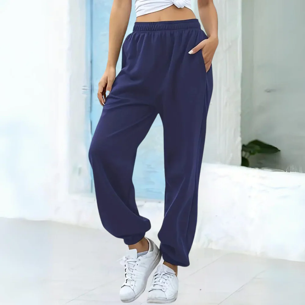 Comfortabele Losse Dames Jogger Met Elastische Tailleband
