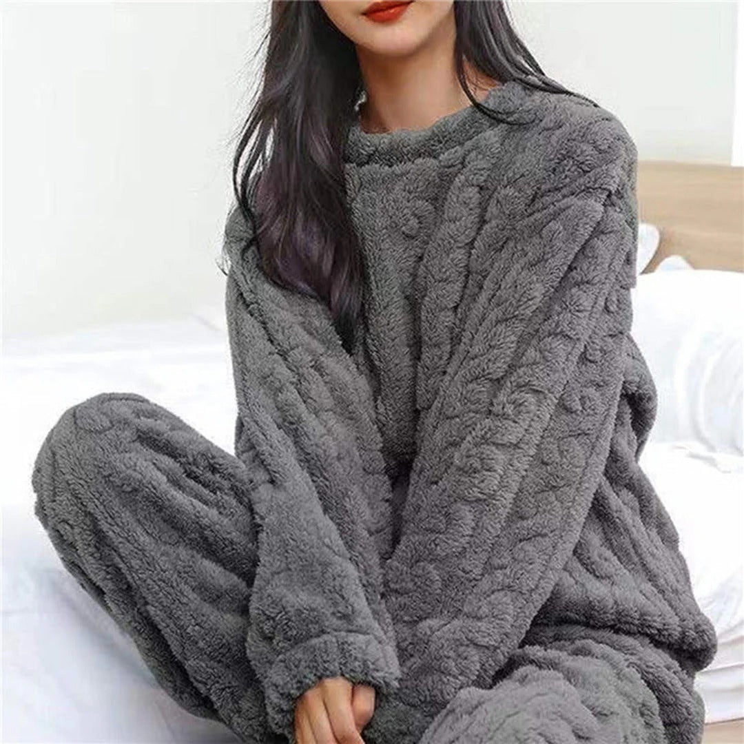 Zachte Teddy Loungewear Set van Fleece voor Dames