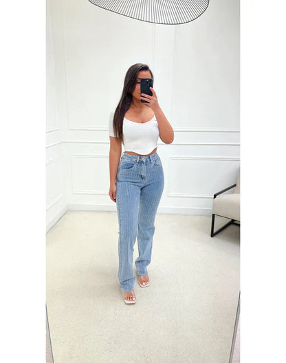 Rosie | Strass Versierde Broek