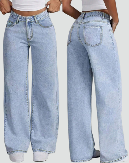 Trendy comfortabele dames denim broek