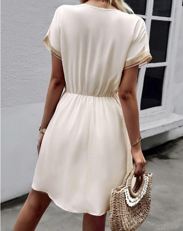 Lex | Boho Strandjurk met Kanten Details