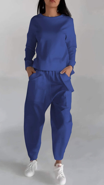 Trendy functionele dames set met lichte sweater look
