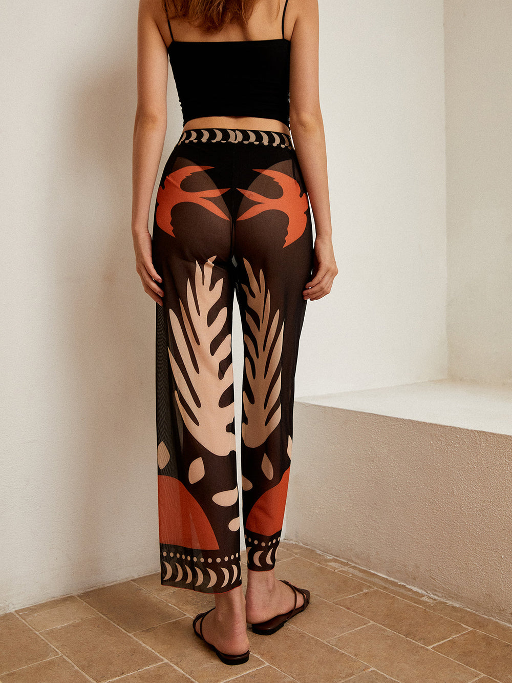 Belena | Bohemien Mesh Palazzo Broek