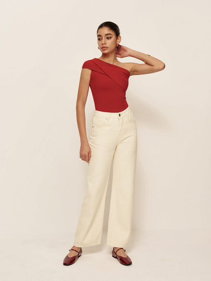 Becka | Elegante One-Shoulder Top