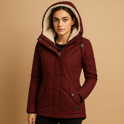 Warme Stijlvolle Vrouwen Parka Winterjas Met Capuchon