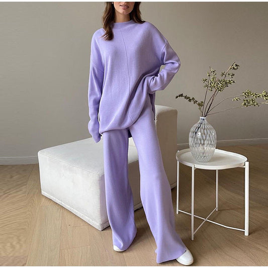 Trendy Oversized Dames Loungewear Set met Wijde Pijpen