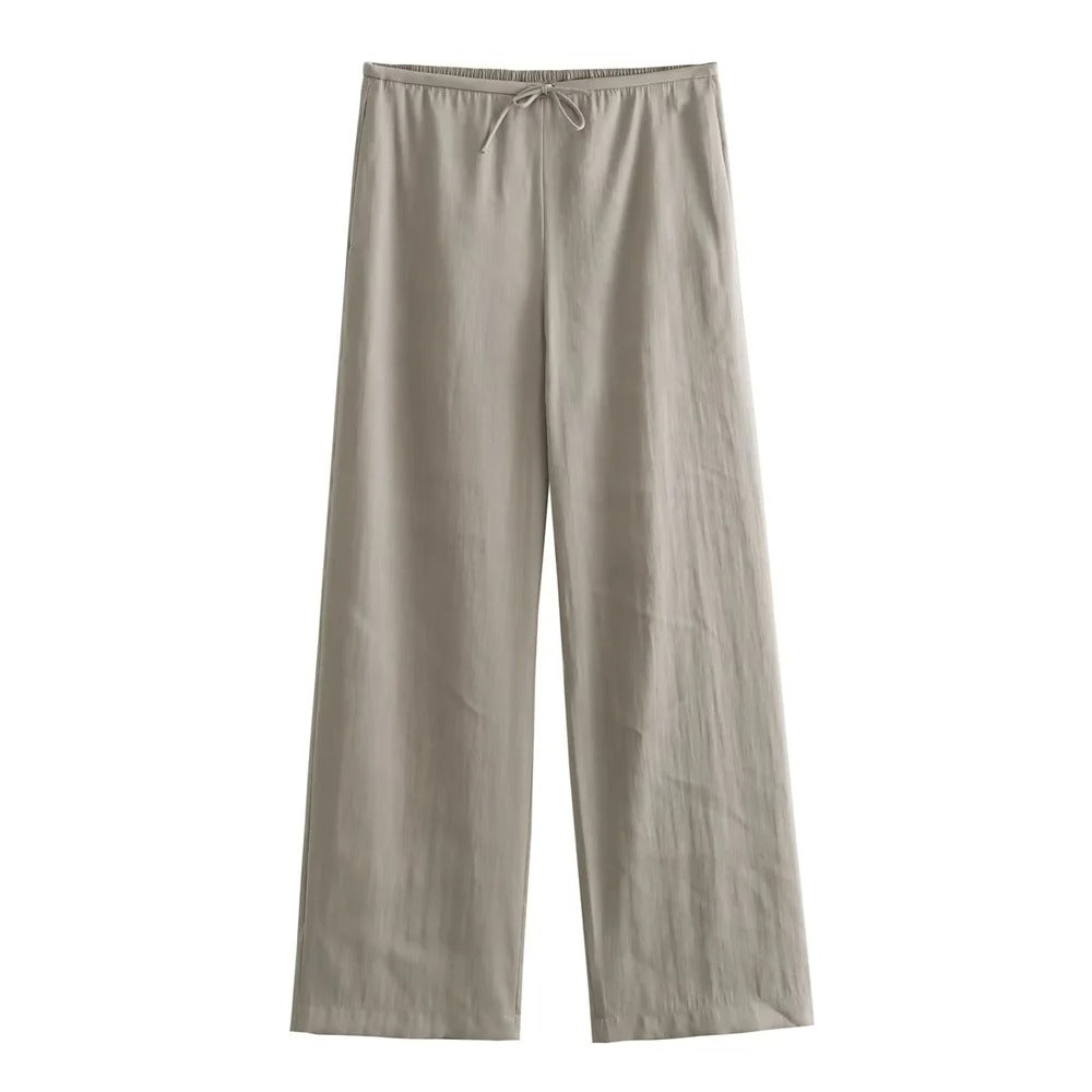 Elegante Oversized Dames Blazer-Broek Set met Ceintuur