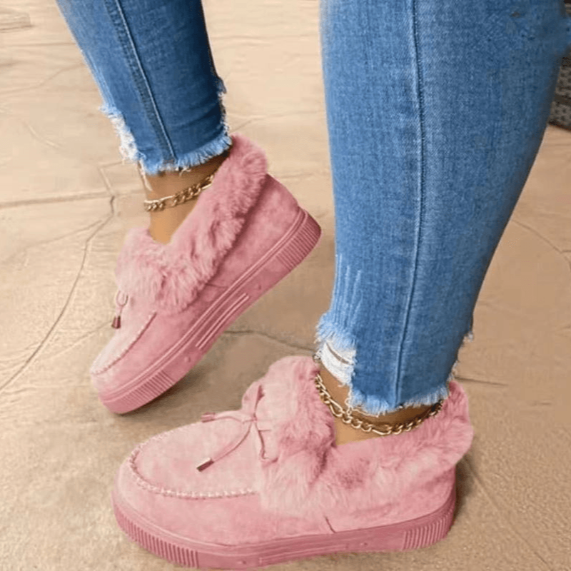 Warme Comfortabele Dames Pantoffel Met Luxe Bont