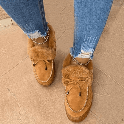 Warme Comfortabele Dames Pantoffel Met Luxe Bont