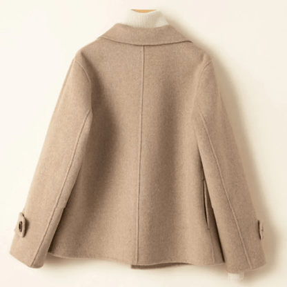 Manteau Court à Double Boutonnage pour Femme - Emilia Lane