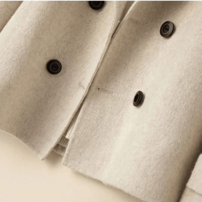 Manteau Court à Double Boutonnage pour Femme - Emilia Lane