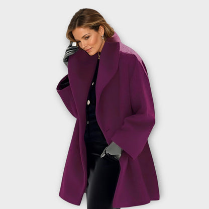 Manteau Oversize en Tissu Effet Laine pour Femme - Emilia Lane