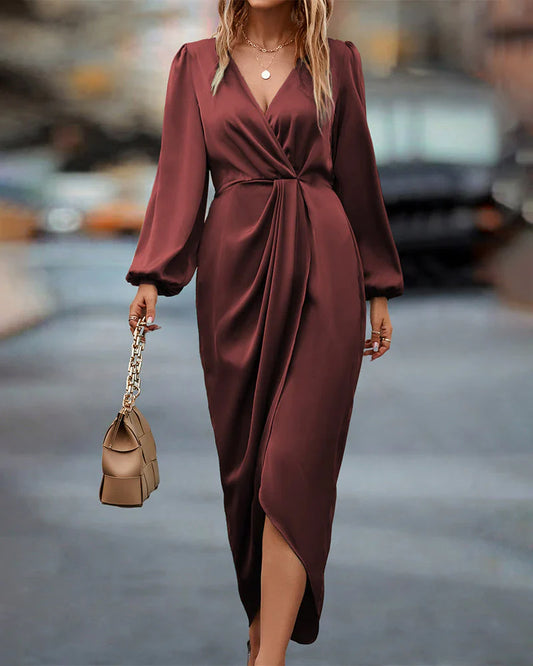 Diana | Elegante Wrap Maxi Jurk voor Dames