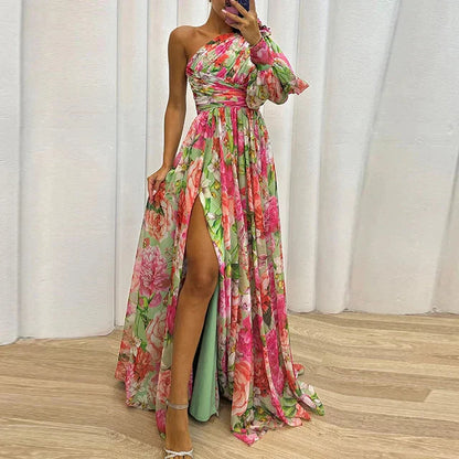 Bandy | Elegante One-Shoulder Bloemenjurk