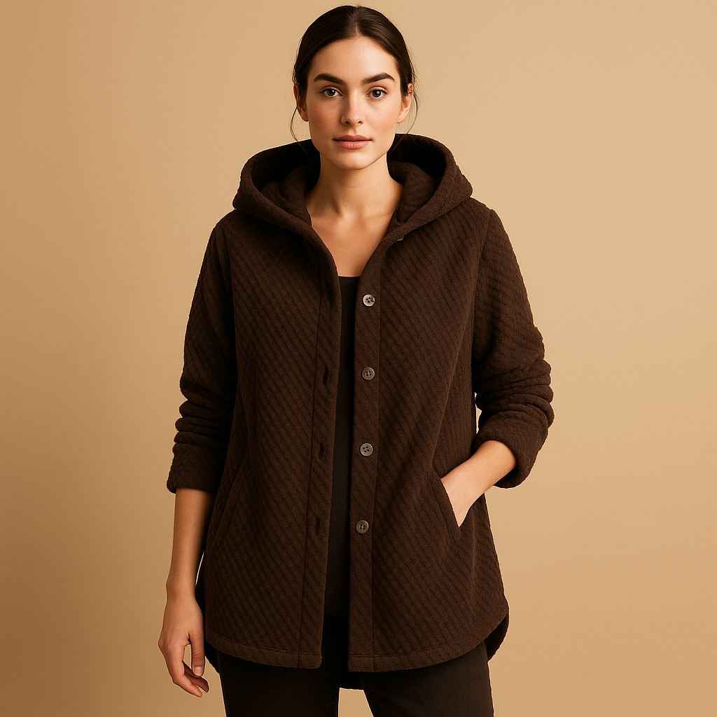 Warme Zachte Vrouwen Teddy Jas Met Capuchon