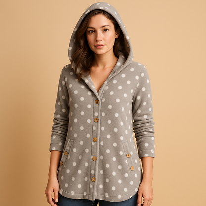 Warme Zachte Vrouwen Teddy Jas Met Capuchon