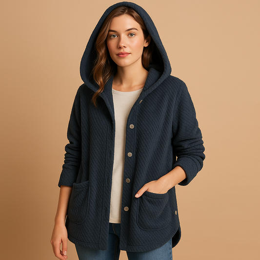 Warme Zachte Vrouwen Teddy Jas Met Capuchon