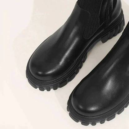 Trendy Stijlvolle Dames Kniehoge Laarzen met Rits