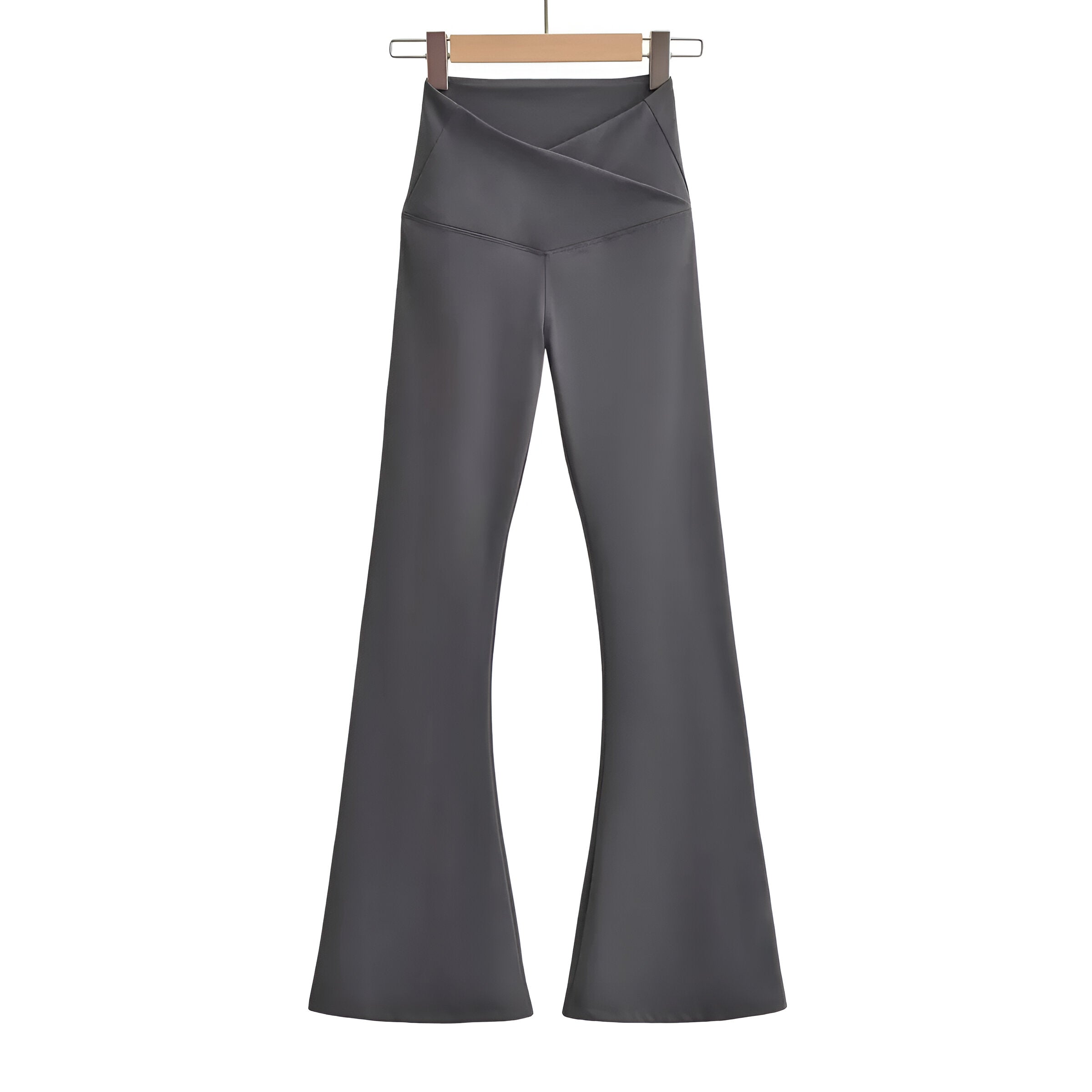 Trendy Comfortabele Vrouwen Flared Broek met Hoge Taille