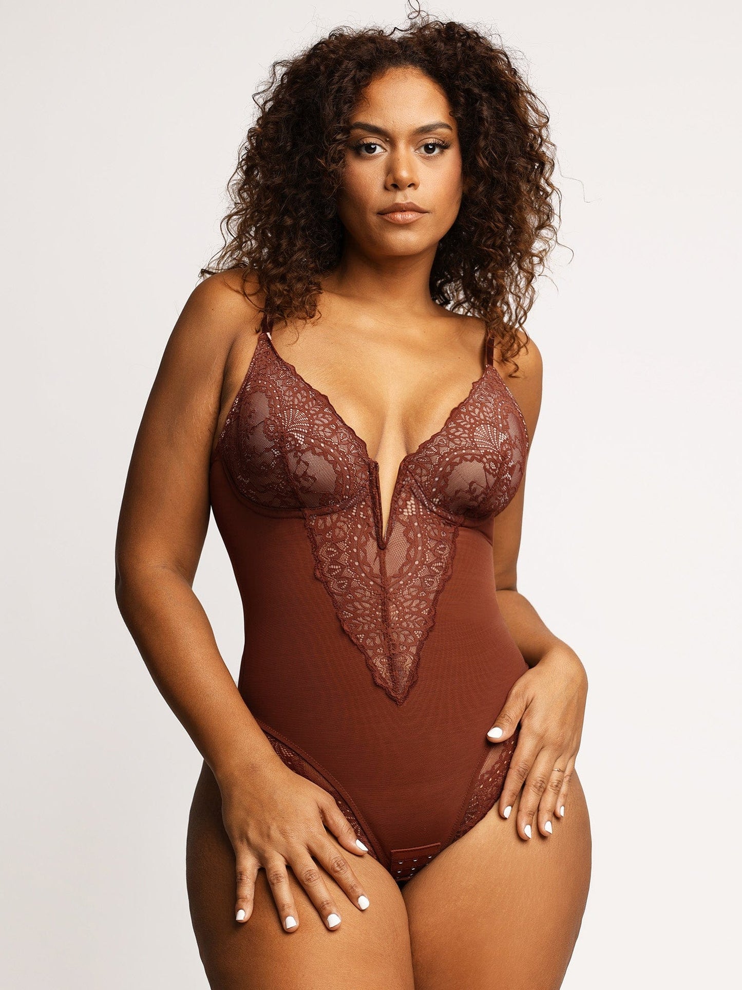 Havana | Lace Deep V Bodysuit