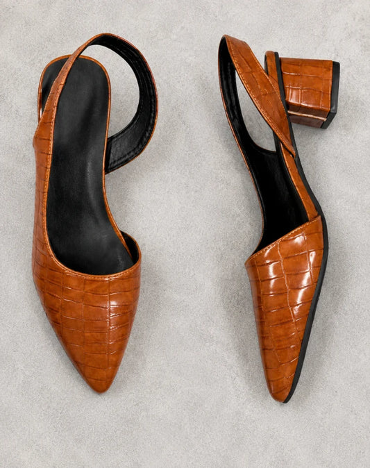 Olive | Luxe Slingback Pumps