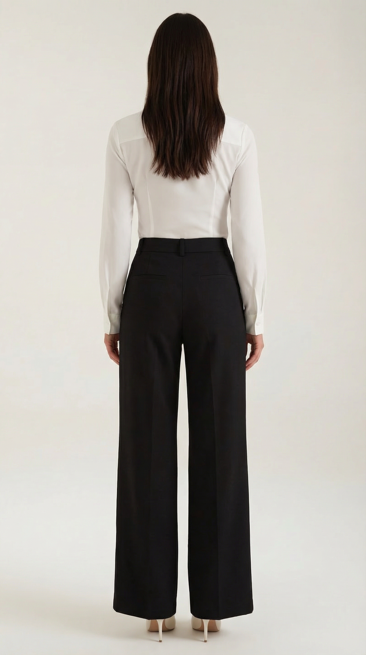 Pantalon confortable pour femmes à taille haute et jambes larges
