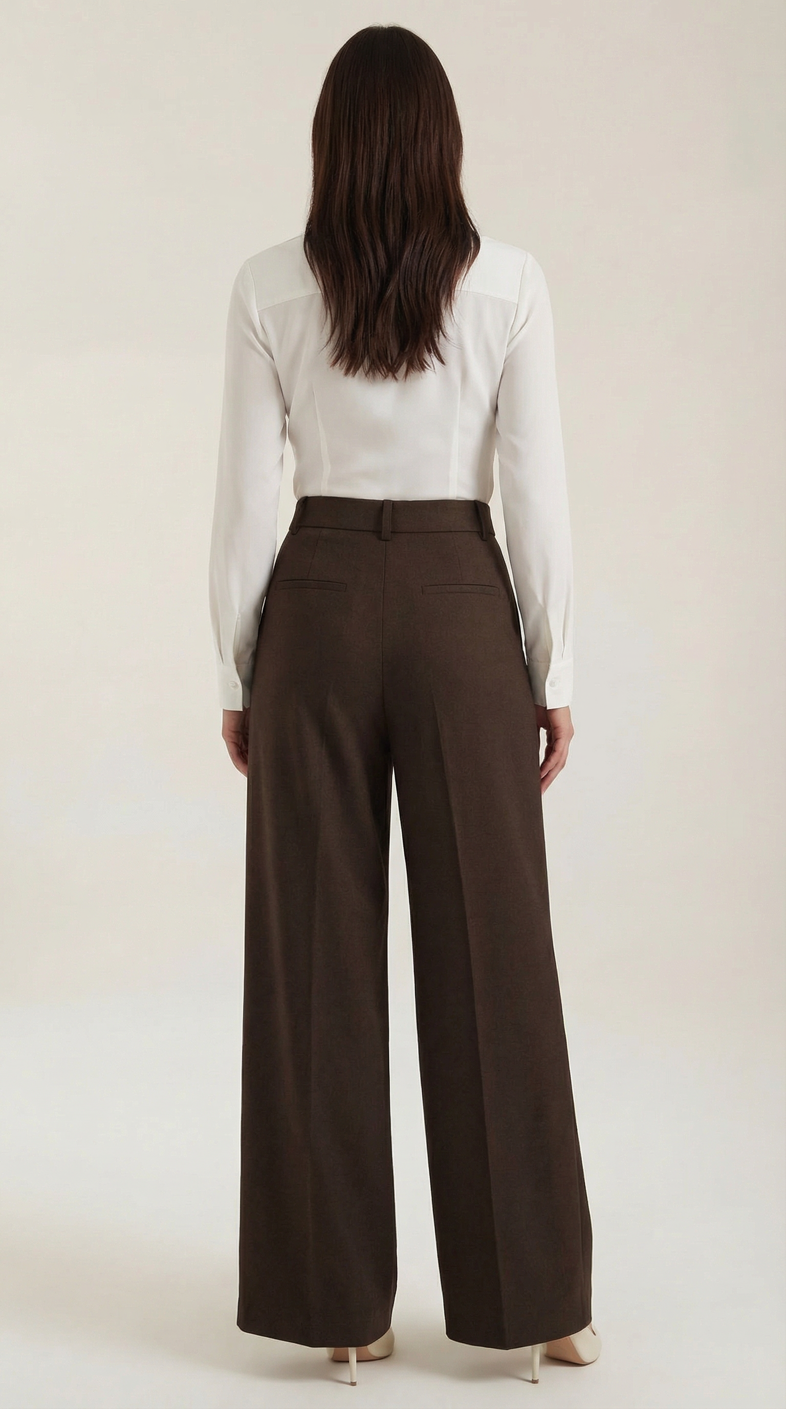 Pantalon confortable pour femmes à taille haute et jambes larges