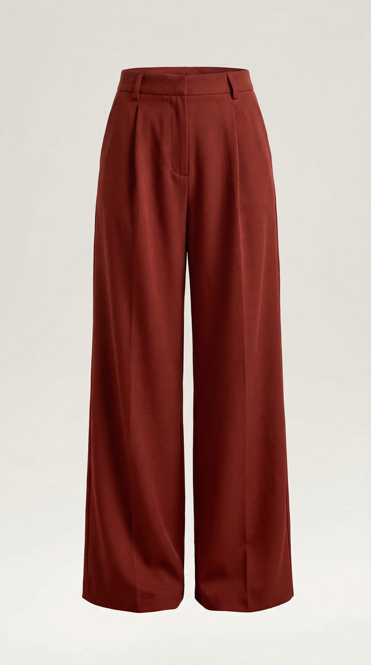 Pantalon confortable pour femmes à taille haute et jambes larges