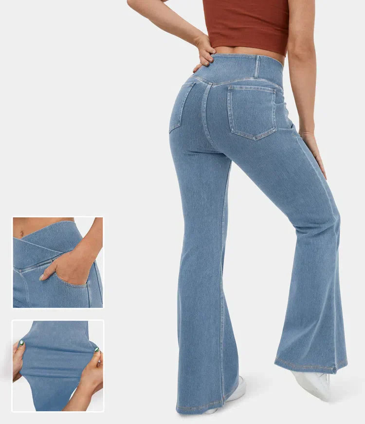 Shayna | Jean évasé taille haute