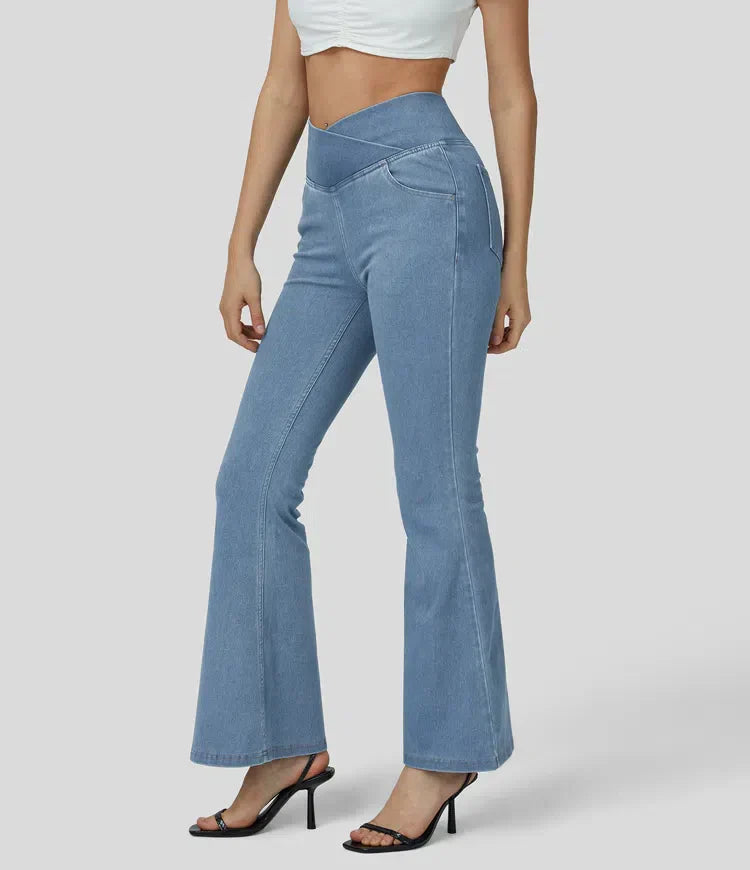 Shayna | Jean évasé taille haute