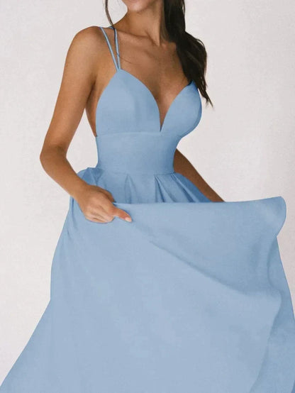 Ermina | Elegante Midi-Jurk met Spaghettibandjes