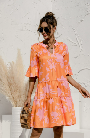 Zomerse Dames Party Mini Jurk met Lange Mouwen en Taille