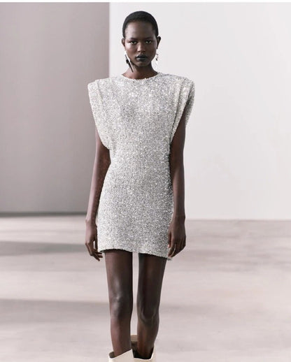 Skye | Glamoureuze Glitter Jurk