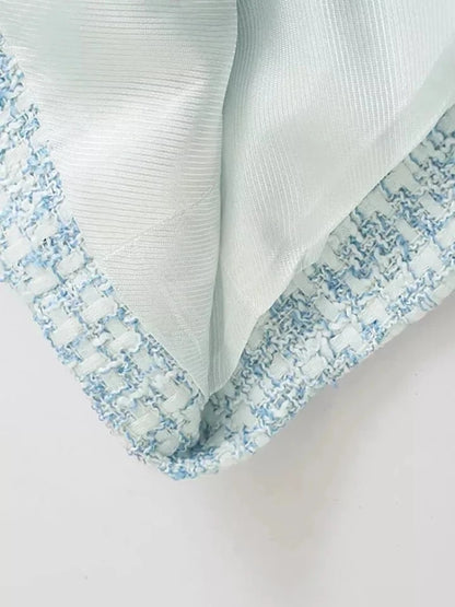 Stijlvolle Lichtblauw Dames Blazer met Knoopsluiting