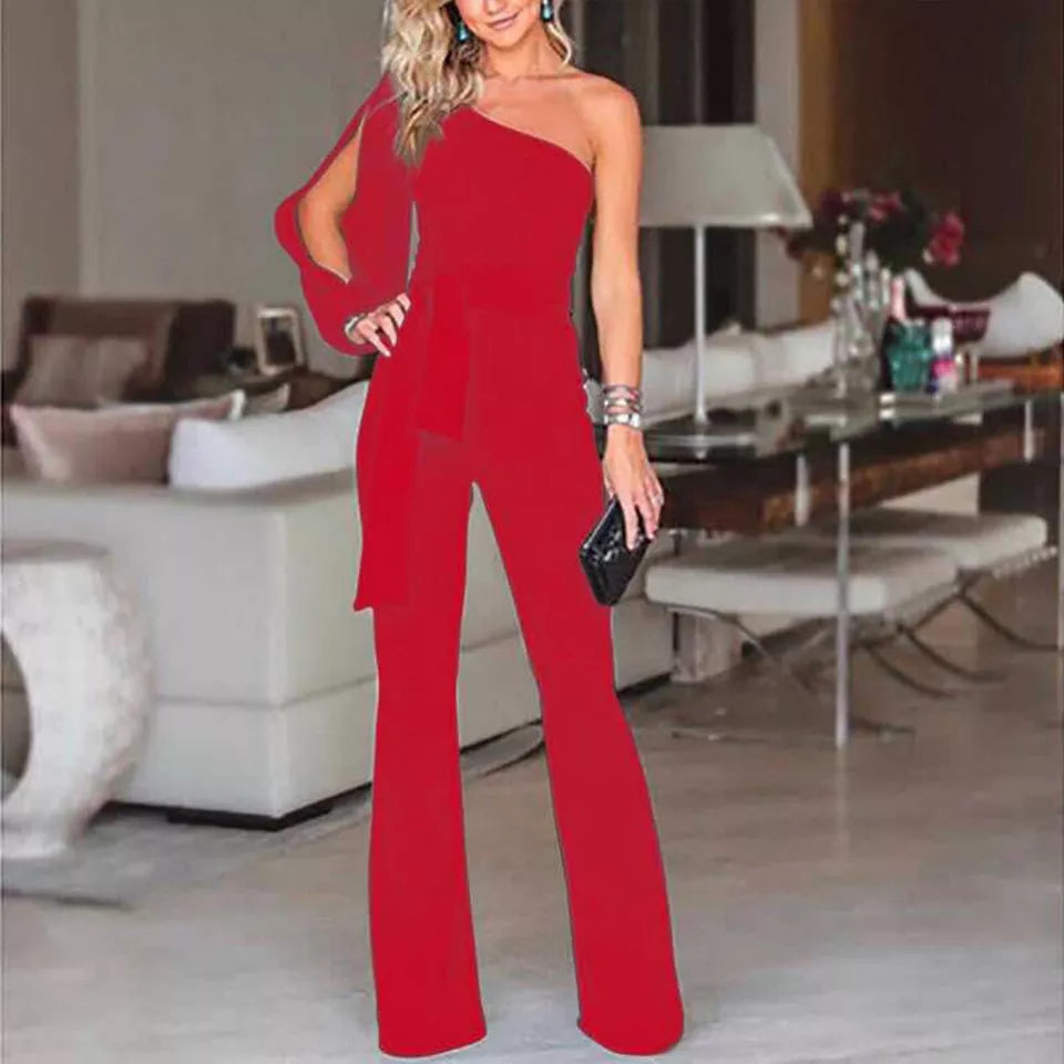 Femke | One-Shoulder Jumpsuit with Elegant Twist