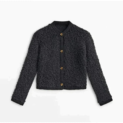 Ester | Teddy Knit Cardigan met Knopen
