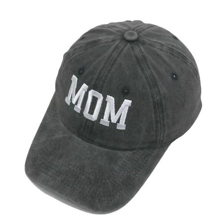 Stijlvolle Baseball Pet met Geborduurde Mom/Dad Lettering