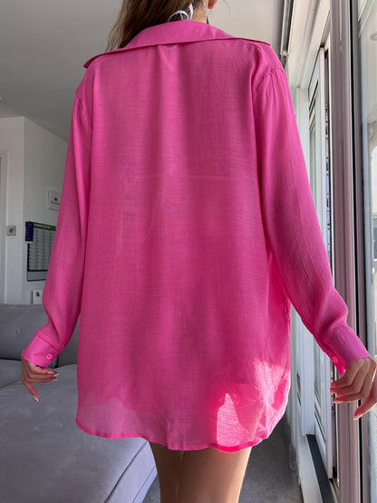 Beyonca | Luchtige Strandset met Losvallende Blouse