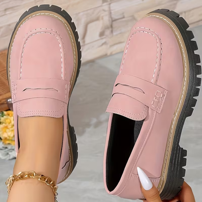 Elegant Orthopedic Loafers With Chunky Sole