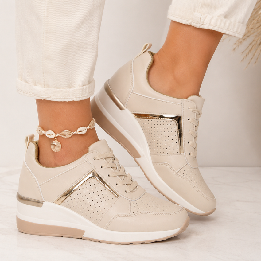 Comfortable Women's Sneakers with Elevated Sole
