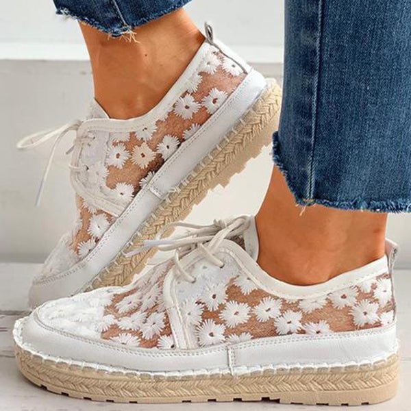 Elly | Bloemenmotief Sneakers