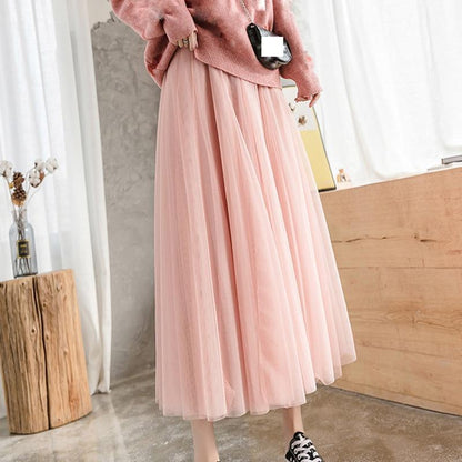 Heleen | Elegante Tulle Maxi Rok