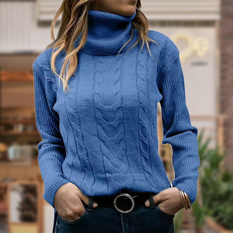 Warme Stijlvolle Dames Coltrui met Lange Mouwen